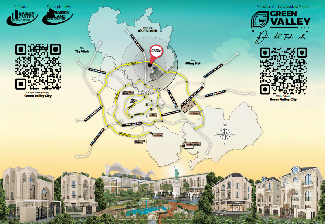 Vị Tr&iacute; Green Valley City