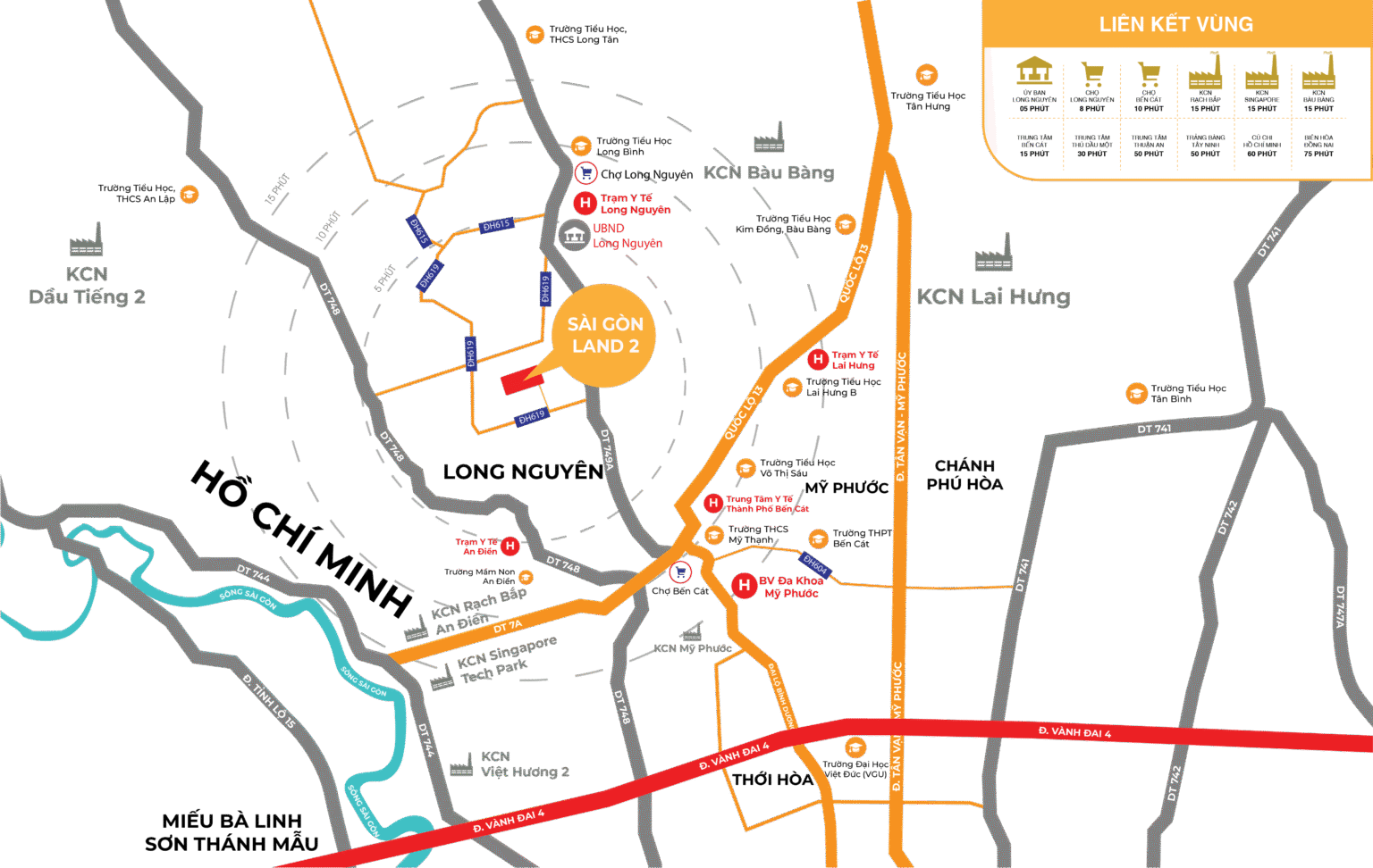 Khu nhà ở Sài Gòn Land 2 tọa lạc tại mặt tiền đường DH 619, trái tim khu vực Long Nguyên – Bàu Bàng Khu nhà ở Sài Gòn Land 2 tọa lạc tại mặt tiền đường DH 619, trái tim khu vực Long Nguyên – Bàu Bàng