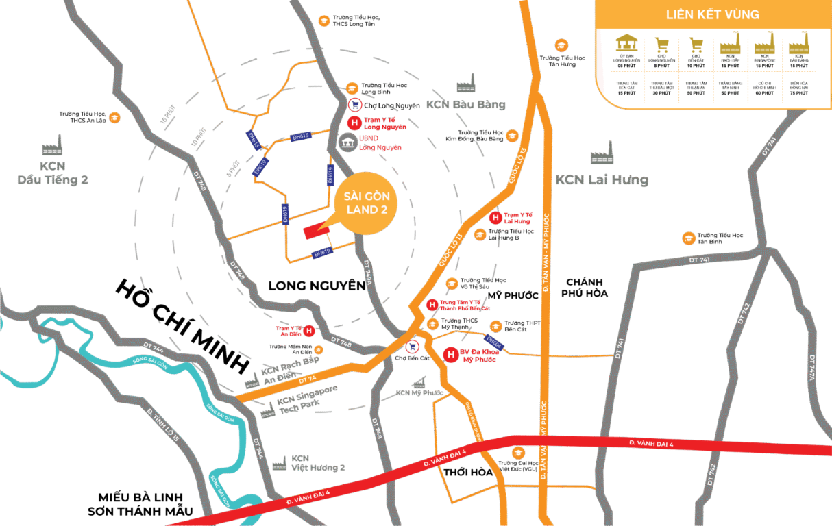 B&aacute;n đất khu S&agrave;i G&ograve;n Land 2, 1.190 tỷ 95m2 B&agrave;u B&agrave;ng, B&igrave;nh Dương cũ nay l&agrave; phường Long Nguy&ecirc;n TP HCM
